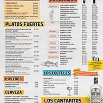 Menú de desayunos y caldos